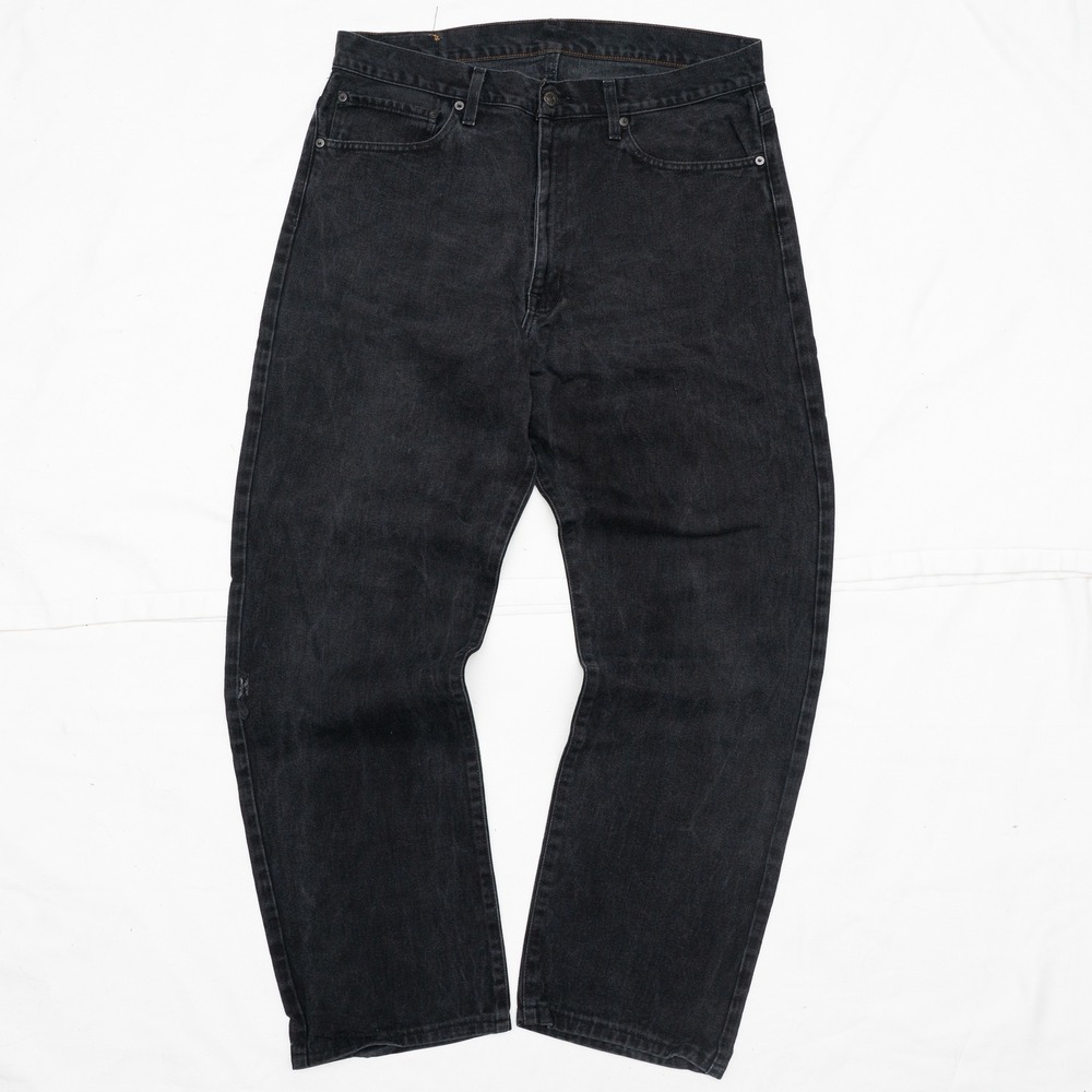 Vtg 90s Y2k Polo RL‎ Jeans Co Black Denim Pants Mens 36x31